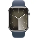 Montre connectée APPLE WATCH Serie 9 Cellular 45mm Acier/Argent Bleu Orage M/L – Image 3