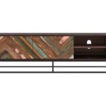 Meuble TV en bois d'acacia et bois recyclé 145 cm - Krabi