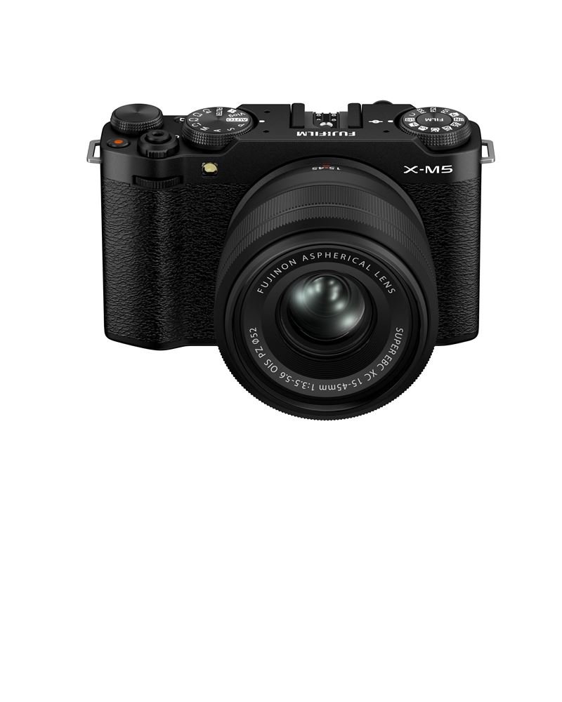 Appareil-photo-hybride-Fujifilm-X-M5-Noir-Objectif-15-45-mm.jpg Appareil photo hybride Fujifilm X-M5 Noir + Objectif 15-45 mm – Image 1