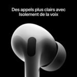 Apple AirPods Pro 2ème génération Blanc avec boîtier de charge MagSafe USB‑C Ecouteurs sans fil – Image 2