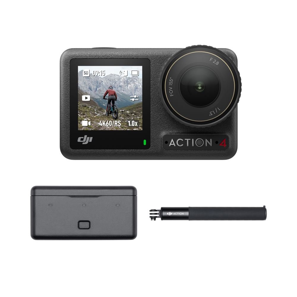 Camera-sport-DJI-Osmo-Action-4-Adventure-Combo-Noir.jpg Caméra sport DJI Osmo Action 4 Adventure Combo Noir – Image 1