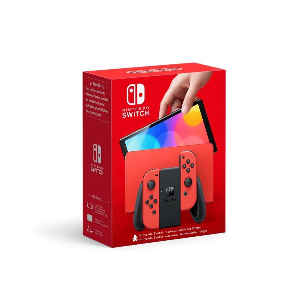 Console-Nintendo-Switch-modele-OLED-Edition-Mario-Rouge.jpg Console Nintendo Switch modèle OLED Edition Mario Rouge – Image 1