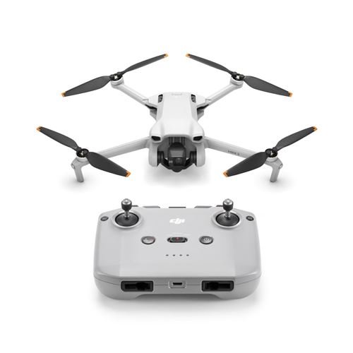 Drone-Dji-Mini-3-avec-telecommande-sans-ecran-Gris.jpg Drone Dji Mini 3 avec télécommande sans écran Gris – Image 1