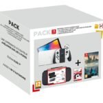 Pack Console Nintendo Switch Oled Blanche + Jeu Hogwarts Legacy l'Héritage de Poudlard + Starter Pack 6