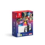 Pack console Nintendo Switch modele Oled blanche + le jeu Mario Kart 8 Deluxe preinstalle + un – Image 2