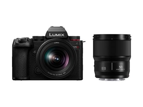 Pack-hybride-Panasonic-Lumix-S5-Mark-II-S-20-60mm-f-3-5-5-6-S-50mm-f-1-8.jpg Pack hybride Panasonic Lumix S5 Mark II + S 20-60mm f/3.5-5.6 + S 50mm f/1.8 – Image 1