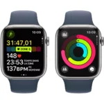 Montre connectée APPLE WATCH Serie 9 Cellular 45mm Acier/Argent Bleu Orage M/L – Image 7